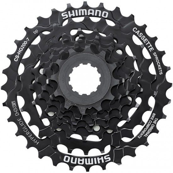 Shimano CS-HG200 7-speed cassette 12 - 32T - HG spline S Shimano CS-HG200 7-speed cassette 12 - 32T - HG spline S