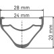 DT Swiss E 1800 SPLINE disc brake wheel, clincher 23 x 24 mm, front