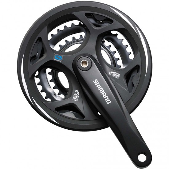 Shimano FC-M311 Altus square taper chainset, 42/32/22T, with chainguard, 170 mm Shimano FC-M311 Altus square taper chainset, 42/32/22T, with chainguard, 170 mm