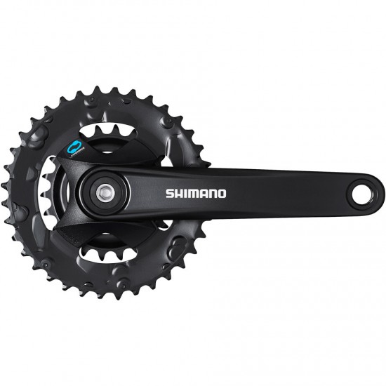 Shimano FC-M315 chainset 36/22, 7/8-speed, black, 170 mm, for boost, without chainguard Shimano FC-M315 chainset 36/22, 7/8-speed, black, 170 mm, for boost, without chainguard