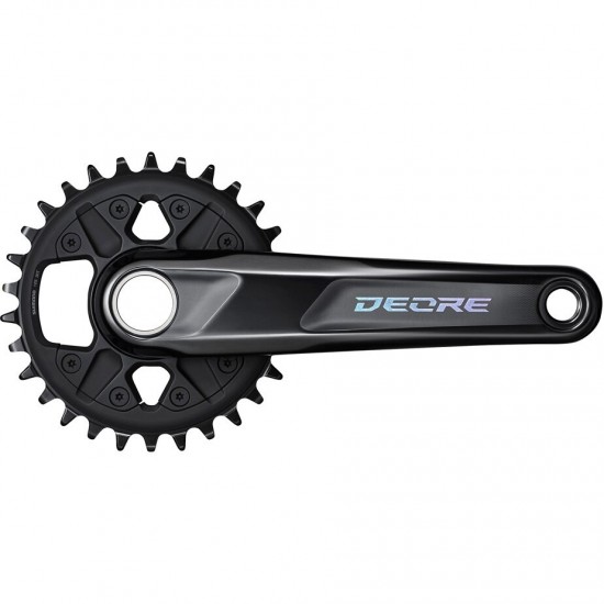 Shimano FC-M6100 Deore chainset, 12-speed, 52 mm chainline, 30T, 175 mm Shimano FC-M6100 Deore chainset, 12-speed, 52 mm chainline, 30T, 175 mm