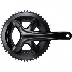 Shimano FC-RS510 double chainset, 52 / 36T, for 135/142mm axle, 175mm, black Shimano FC-RS510 double chainset, 52 / 36T, for 135/142mm axle, 175mm, black