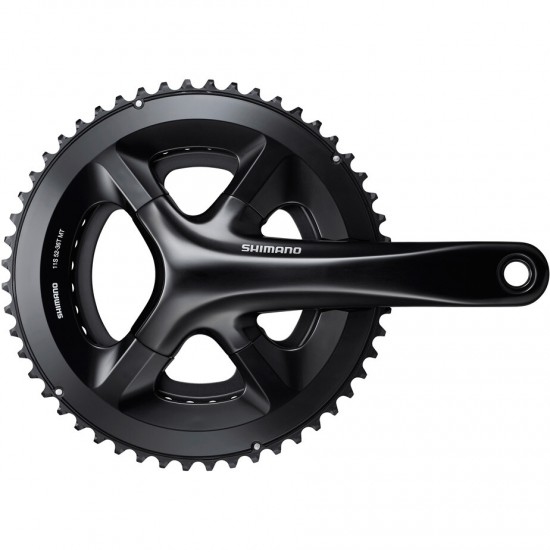 Shimano FC-RS510 double chainset, 52 / 36T, for 135/142mm axle, 175mm, black Shimano FC-RS510 double chainset, 52 / 36T, for 135/142mm axle, 175mm, black