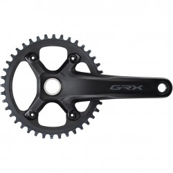 Shimano FC-RX600 GRX chainset 40T, single, 11-speed, 2 piece design, 165 mm Shimano FC-RX600 GRX chainset 40T, single, 11-speed, 2 piece design, 165 mm