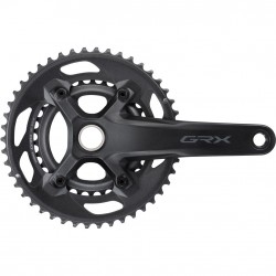 Shimano FC-RX600 GRX chainset 46 / 30, double, 10-speed, 2 piece design, 165 mm Shimano FC-RX600 GRX chainset 46 / 30, double, 10-speed, 2 piece design, 165 mm