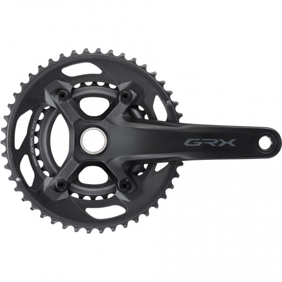 Shimano FC-RX600 GRX chainset 46 / 30, double, 10-speed, 2 piece design, 165 mm Shimano FC-RX600 GRX chainset 46 / 30, double, 10-speed, 2 piece design, 165 mm