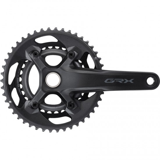 Shimano FC-RX600 GRX chainset 46 / 30, double, 11-speed, 2 piece design, 165 mm Shimano FC-RX600 GRX chainset 46 / 30, double, 11-speed, 2 piece design, 165 mm