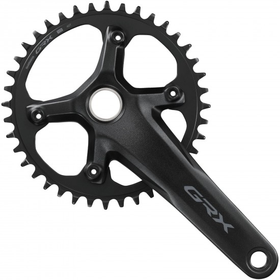 Shimano FC-RX610 GRX chainset 40T, single, 12-speed, 2 piece design, 165 mm Shimano FC-RX610 GRX chainset 40T, single, 12-speed, 2 piece design, 165 mm