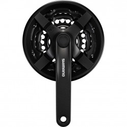 Shimano FC-TY301 chainset 42 / 34 / 24, 6/7/8-speed, 150 mm, with chainguard, black Shimano FC-TY301 chainset 42 / 34 / 24, 6/7/8-speed, 150 mm, with chainguard, black