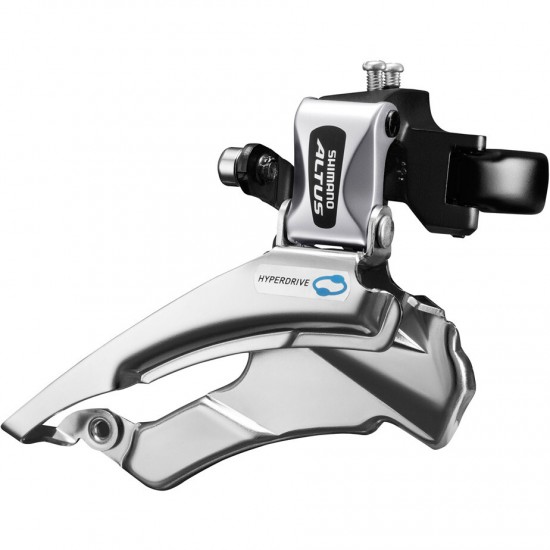 Shimano FD-M310 Altus 8-speed front derailleur, conventional swing, 42-48T, 66-69 deg Shimano FD-M310 Altus 8-speed front derailleur, conventional swing, 42-48T, 66-69 deg