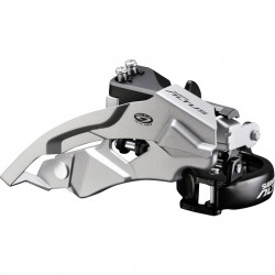 Shimano FD-M370 Altus 9-speed front derailleur, top swing, dual-pull