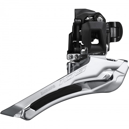 Shimano FD-R7100 105 12-speed toggle front derailleur, double 28.6 / 31.8 mm, black Shimano FD-R7100 105 12-speed toggle front derailleur, double 28.6 / 31.8 mm, black