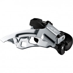 Shimano FD-T8000-H XT triple front derailleur, 10-speed, top swing, 63-66 deg