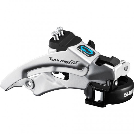 Shimano FD-TX800 Tourney TX front derailleur, top swing, dual pull, for 42/48T, 63-66 Shimano FD-TX800 Tourney TX front derailleur, top swing, dual pull, for 42/48T, 63-66