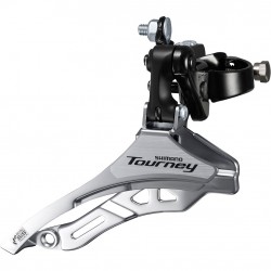 Shimano FD-TY300 Tourney 6/7-speed triple front derailleur, down pull, 28.6 mm, for 42T