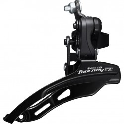 Shimano FD-TZ500 6-speed MTB front derailleur, down swing, down pull, 28.6mm, 66-69, 42T Shimano FD-TZ500 6-speed MTB front derailleur, down swing, down pull, 28.6mm, 66-69, 42T