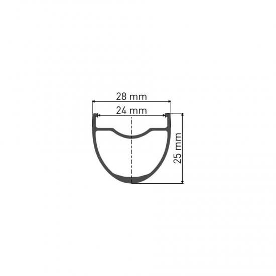 DT Swiss G 540 DB 28 hole Presta-drilled disc brake black - 27.5" / 650B