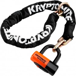 Kryptonite New York Cinch (12 mm / 130 cm) - with Evo Series 4 Disc Lock Sold Secure Gold Kryptonite New York Cinch (12 mm / 130 cm) - with Evo Series 4 Disc Lock Sold Secure Gold