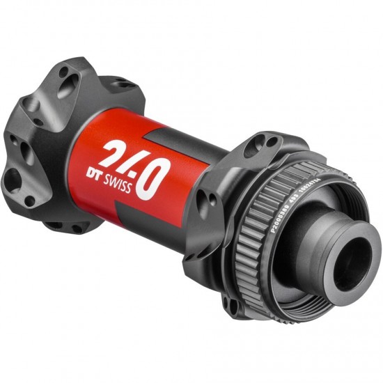 DT Swiss 240 Straight Pull front disc Centre-Lock 100 x 12 mm, 24 hole black DT Swiss 240 Straight Pull front disc Centre-Lock 100 x 12 mm, 24 hole black