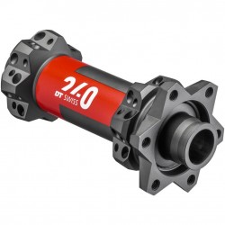 DT Swiss 240 Straight Pull front disc 6-bolt 110 x 15 mm Boost, 28 hole black