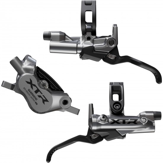 Shimano BR-M9220/BL-M9220 XTR 4 pot brake levers and callipers, front and rear Shimano BR-M9220/BL-M9220 XTR 4 pot brake levers and callipers, front and rear