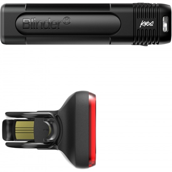 Knog Blinder Pro 1000 Front Light + Blinder Square Rear Light Knog Blinder Pro 1000 Front Light + Blinder Square Rear Light