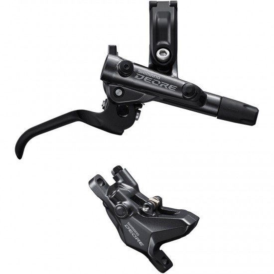 Shimano BR-M6100/BL-M6100 Deore bled brake lever/post mount 2 pot calliper, front right Shimano BR-M6100/BL-M6100 Deore bled brake lever/post mount 2 pot calliper, front right