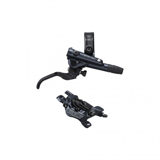 Shimano BR-M7120/BL-M7100 SLX 4 pot bled brake lever/post mount calliper, front right Shimano BR-M7120/BL-M7100 SLX 4 pot bled brake lever/post mount calliper, front right