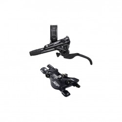 Shimano BR-M8100/BL-M8100 XT bled brake lever/post mount calliper, rear left