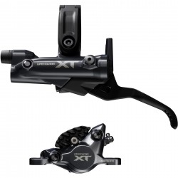 Shimano BR-M8200/BL-M8200 XT 2 pot bled brake lever/post mount calliper, rear left