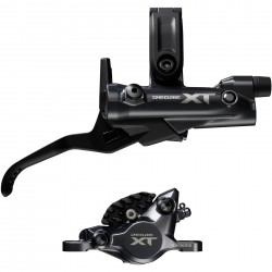 Shimano BR-M8200/BL-M8200 XT 2 pot bled brake lever/post mount calliper, front right