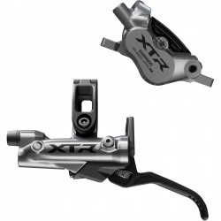 Shimano BR-M9220/BL-M9220 XTR 4 pot bled brake lever/post mount calliper, rear left Shimano BR-M9220/BL-M9220 XTR 4 pot bled brake lever/post mount calliper, rear left
