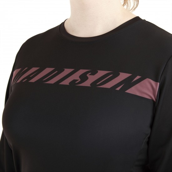 Madison Zenith Women's Long Sleeve Thermal Jersey, mauve - size 14 Madison Zenith Women's Long Sleeve Thermal Jersey, mauve - size 14