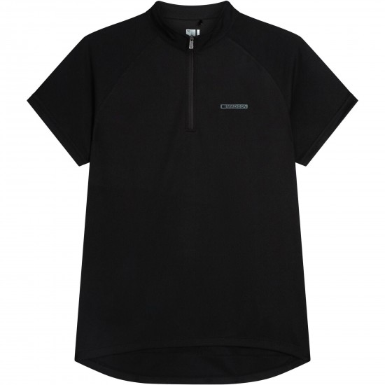 Madison Freewheel Women's Short Sleeve Jersey, black - size 16 Madison Freewheel Women's Short Sleeve Jersey, black - size 16