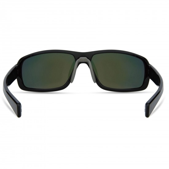 Madison Target Gloss Black Sunglasses - Fire Mirror Lens Madison Target Gloss Black Sunglasses - Fire Mirror Lens