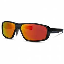 Madison Target Gloss Black Sunglasses - Fire Mirror Lens Madison Target Gloss Black Sunglasses - Fire Mirror Lens