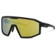 Madison Enigma Matt Black Sunglasses - 3 Lens Pack - Bronze Mirror / Amber / Clear Madison Enigma Matt Black Sunglasses - 3 Lens Pack - Bronze Mirror / Amber / Clear