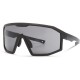 Madison Enigma Matt Black Sunglasses - 3 Lens pack - Black Mirror / Amber / Clear