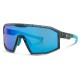 Madison Enigma Blue Black Splatter Sunglasses -3 Lens Pack-Purple Mirror / Amber / Clear Madison Enigma Blue Black Splatter Sunglasses -3 Lens Pack-Purple Mirror / Amber / Clear