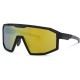 Madison Enigma Gloss Black Sunglasses - Bronze Mirror Lens