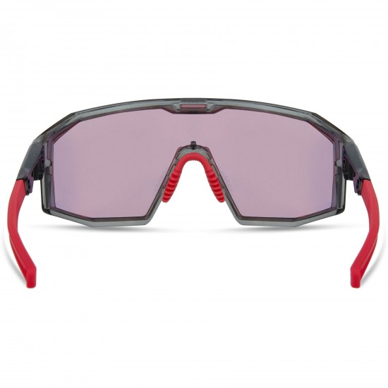 Madison Enigma Crystal Smoke Sunglasses - Pink Rose Mirror Lens