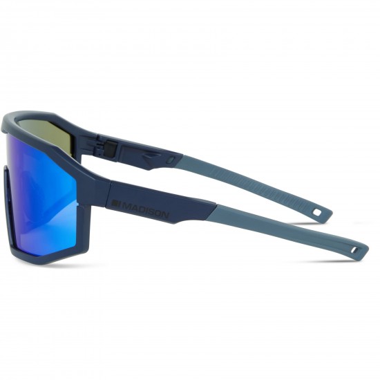 Madison Enigma Ink Navy Sunglasses - Blue Mirror Lens