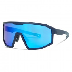 Madison Enigma Ink Navy Sunglasses - Blue Mirror Lens