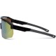 Madison Cipher Gloss Black Sunglasses - 3 Lens Pack - Bronze Mirror / Amber / Clear