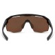 Madison Cipher Gloss Black Sunglasses - 3 Lens Pack - Bronze Mirror / Amber / Clear
