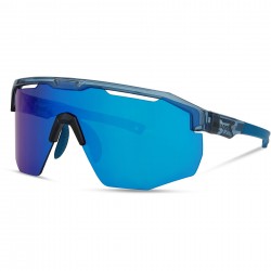 Madison Cipher Crystal Gloss Blue Sunglasses - 3 Lens Pack - Blue Mirror / Amber / Clear
