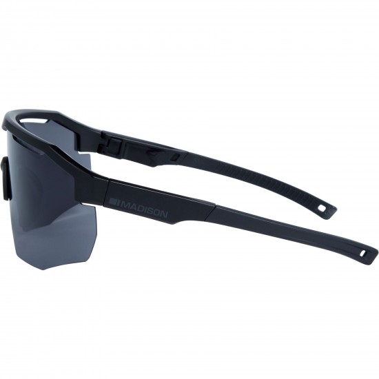 Madison Cipher Matt Black Sunglasses - Black Mirror Lens Madison Cipher Matt Black Sunglasses - Black Mirror Lens