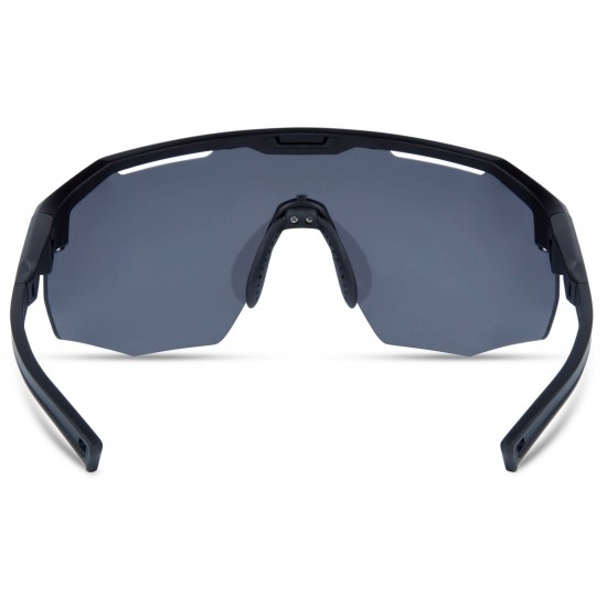 Madison Cipher Matt Black Sunglasses - Black Mirror Lens Madison Cipher Matt Black Sunglasses - Black Mirror Lens