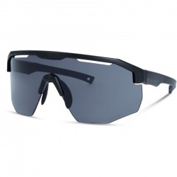Madison Cipher Matt Black Sunglasses - Black Mirror Lens