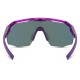Madison Cipher Crystal Gloss Purple Sunglasses - Purple Mirror Lens
